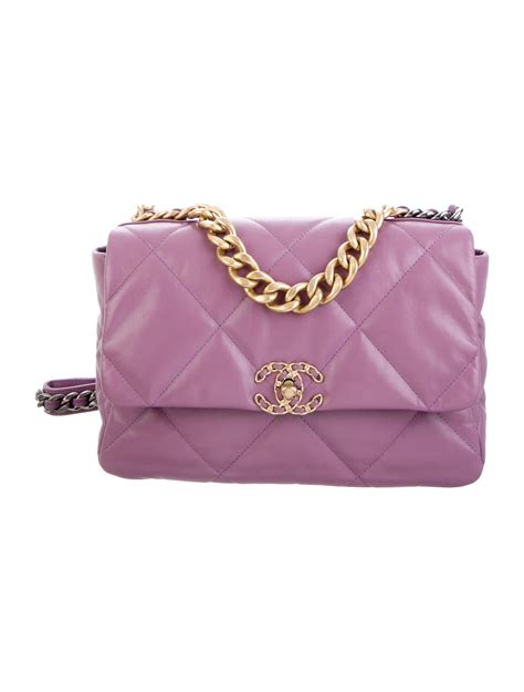 chanel 19 purple|Chanel 19 purses.